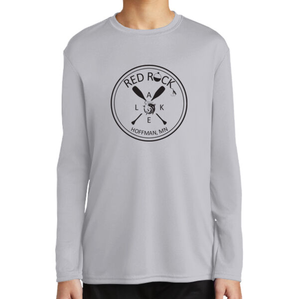 Red  - Youth Long Sleeve Performance Tee Thumbnail
